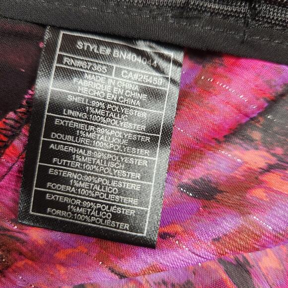 NWT Steve Madden Top Womens Size Medium Azura Sheer Fuchsia V Neck Long Sleeve - Picture 12 of 16